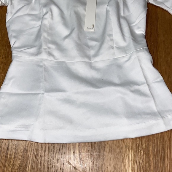 Line & Dot silk look cream blouse, lined with zip back, size XS, NWT - Picture 3 of 7